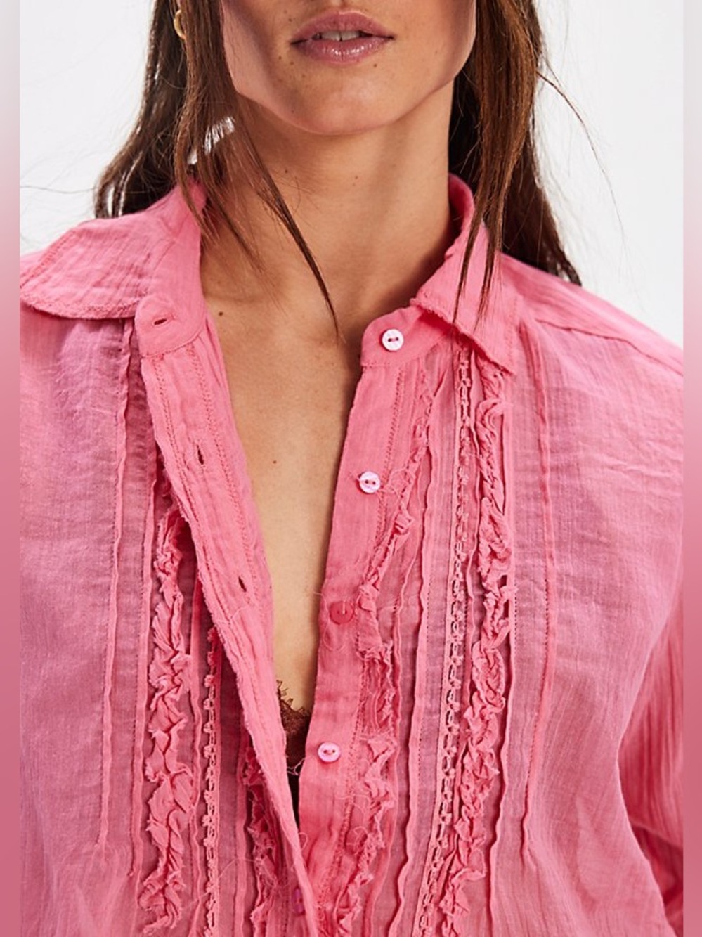 Free People Drew Tuxedo Shirt